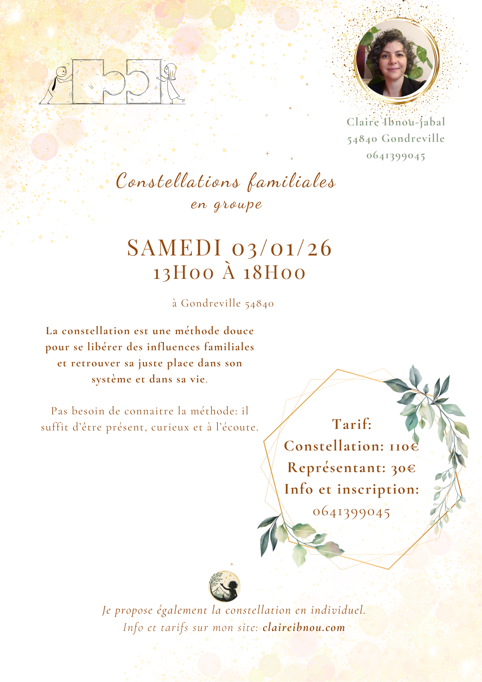 Aprés-midi constellations familiales et systémiques 03/01/26